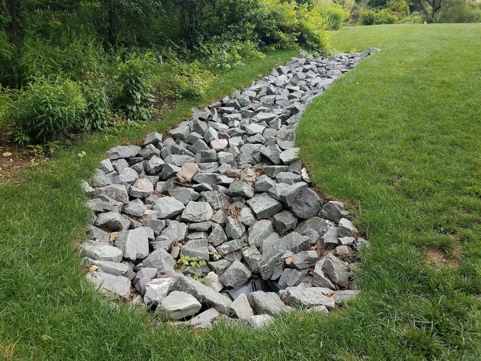 Yard Drainage Installations Marietta GA, French Drain