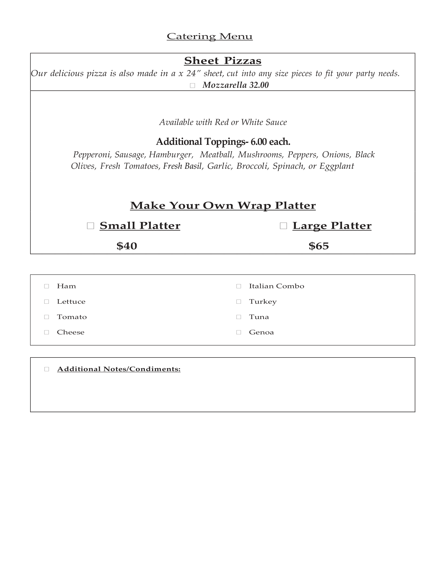 New Catering Dishes — Old Saybrook, CT — Saybrook Pizza & Restaurant New Catering Dishes — Old Saybrook, CT — Saybrook Pizza & Restaurant