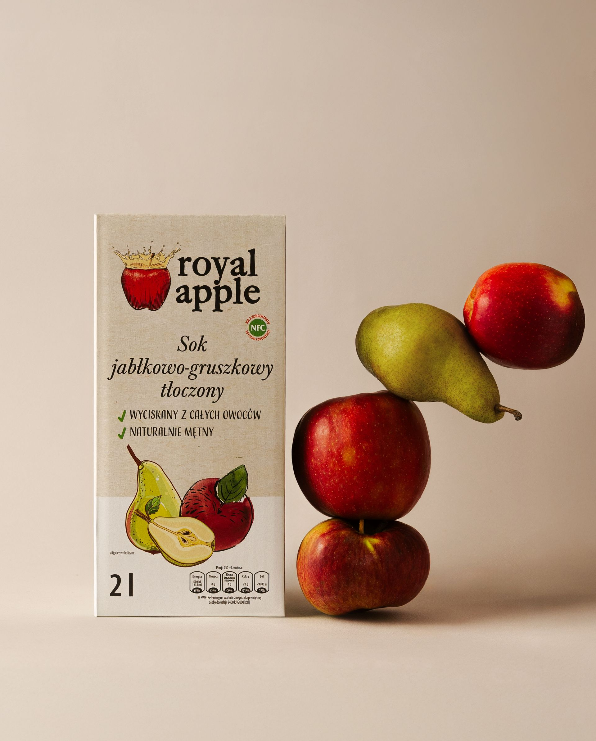 Royal Apfelsaft Apfel - Birne 2 L