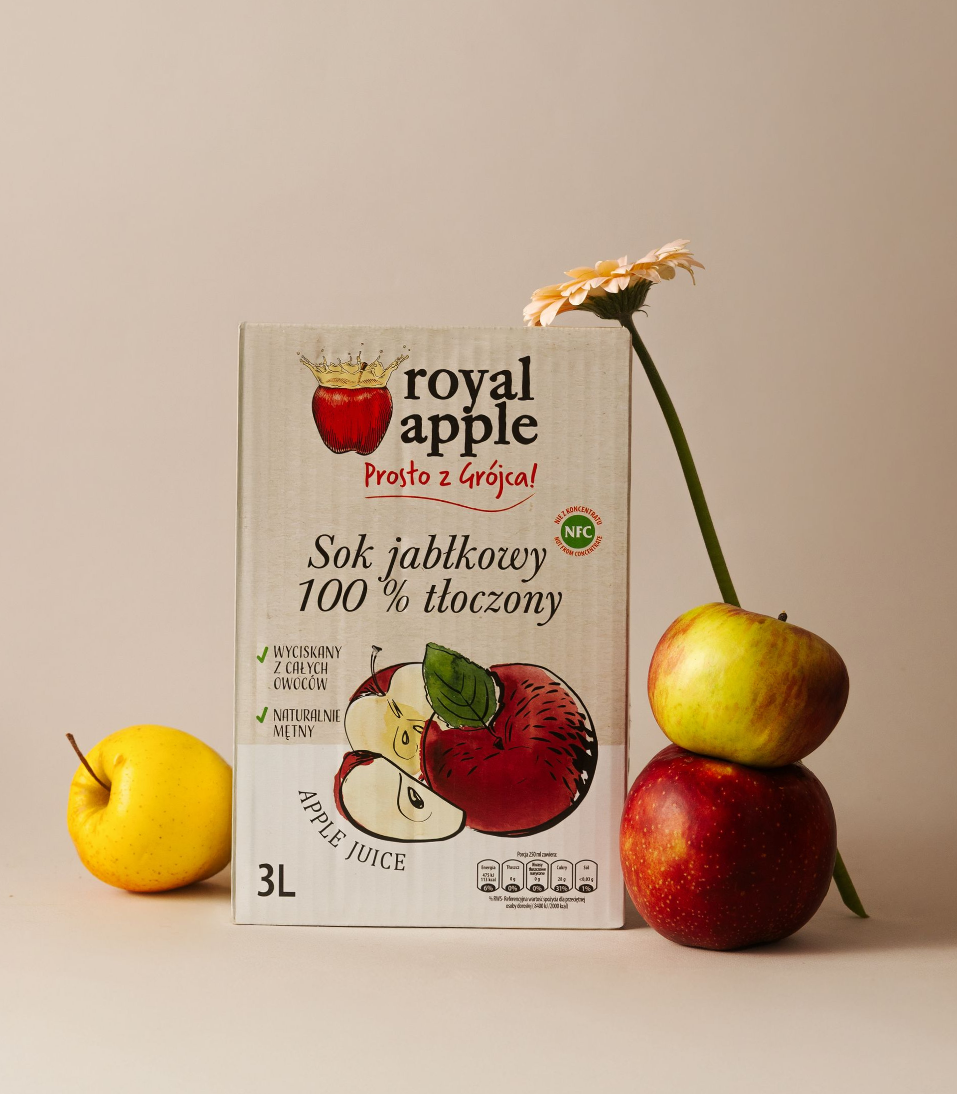 Sok Royal Apple jabłko 3L