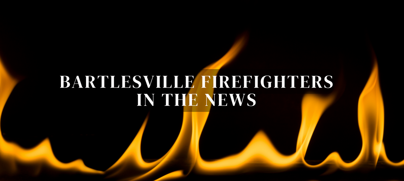 A logo for bartlesville firefighters in the news