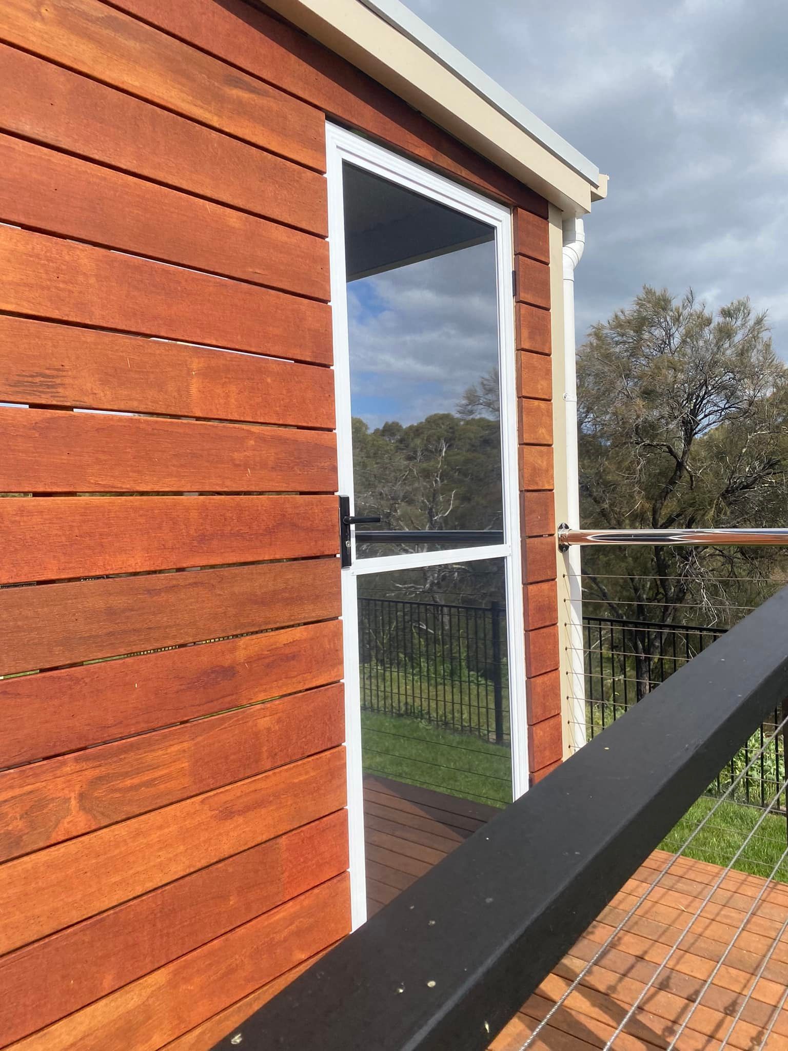 A White-framed Door on a House — Rodens Repairs Flyscreens and Doors In Forcett, TAS