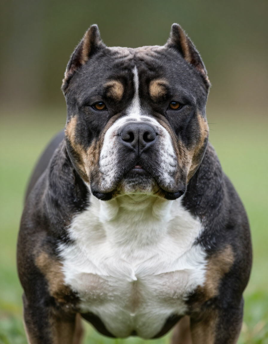 Sire - Black and white XL Bully male