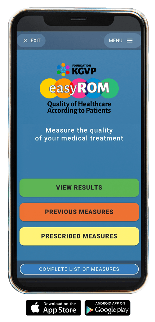 Smartphone met de app-interface