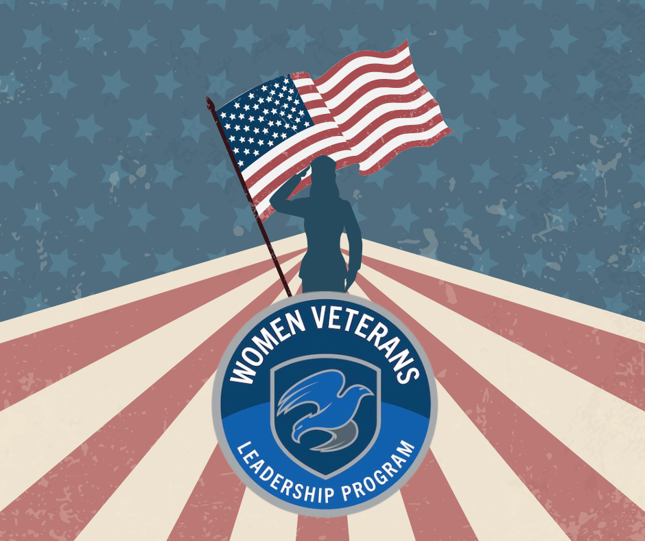 A logo for the women veterans leadership program