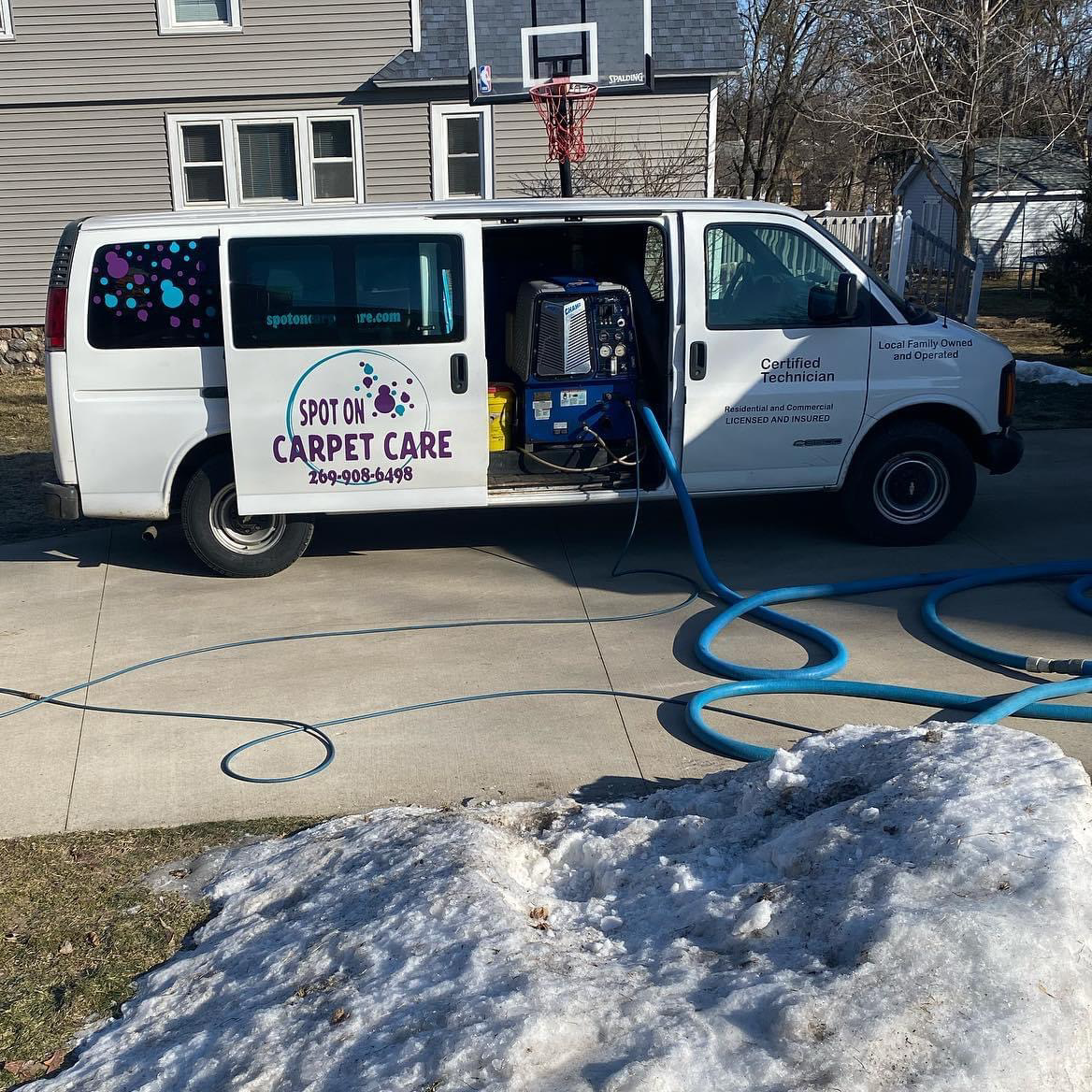 White van with 