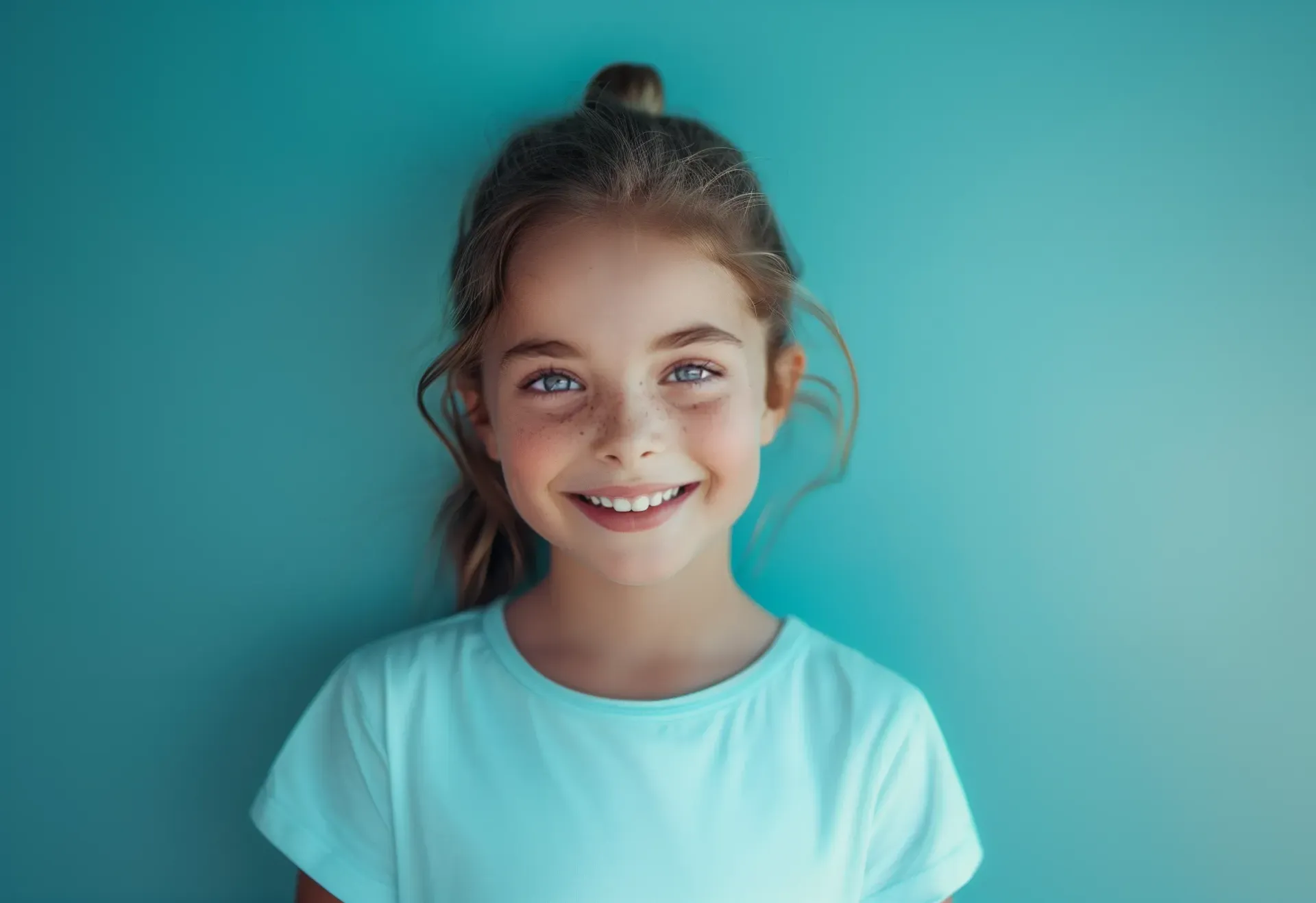 Young girl smiling, featured on CG Orthodontics’ early orthodontic care page