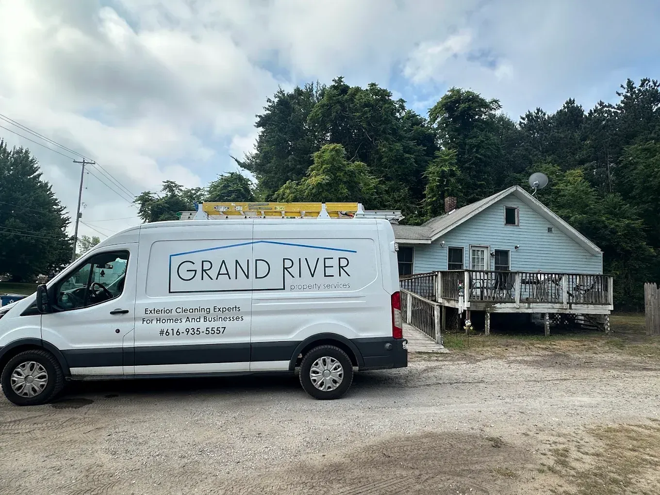White van with 