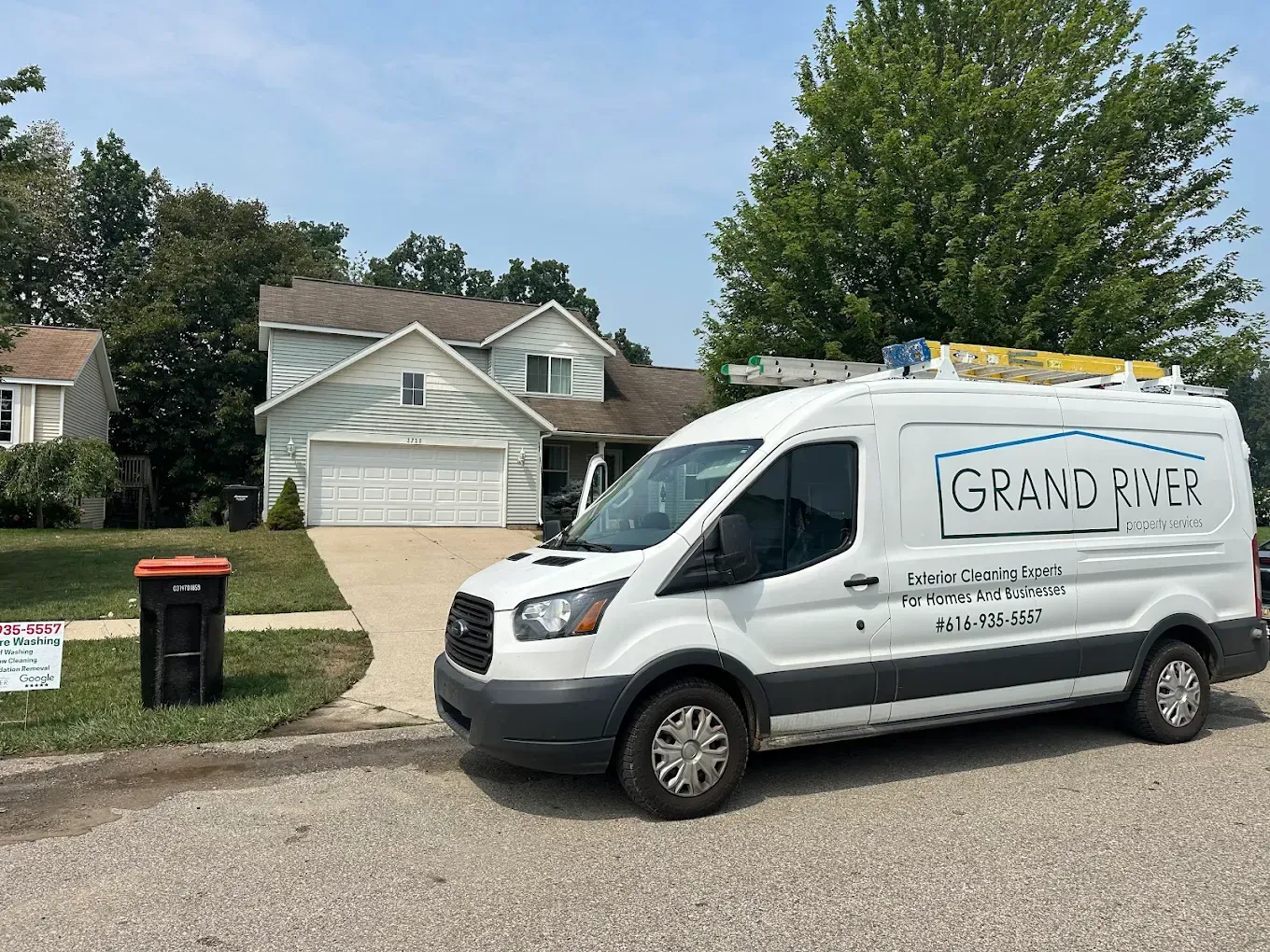 White van with 