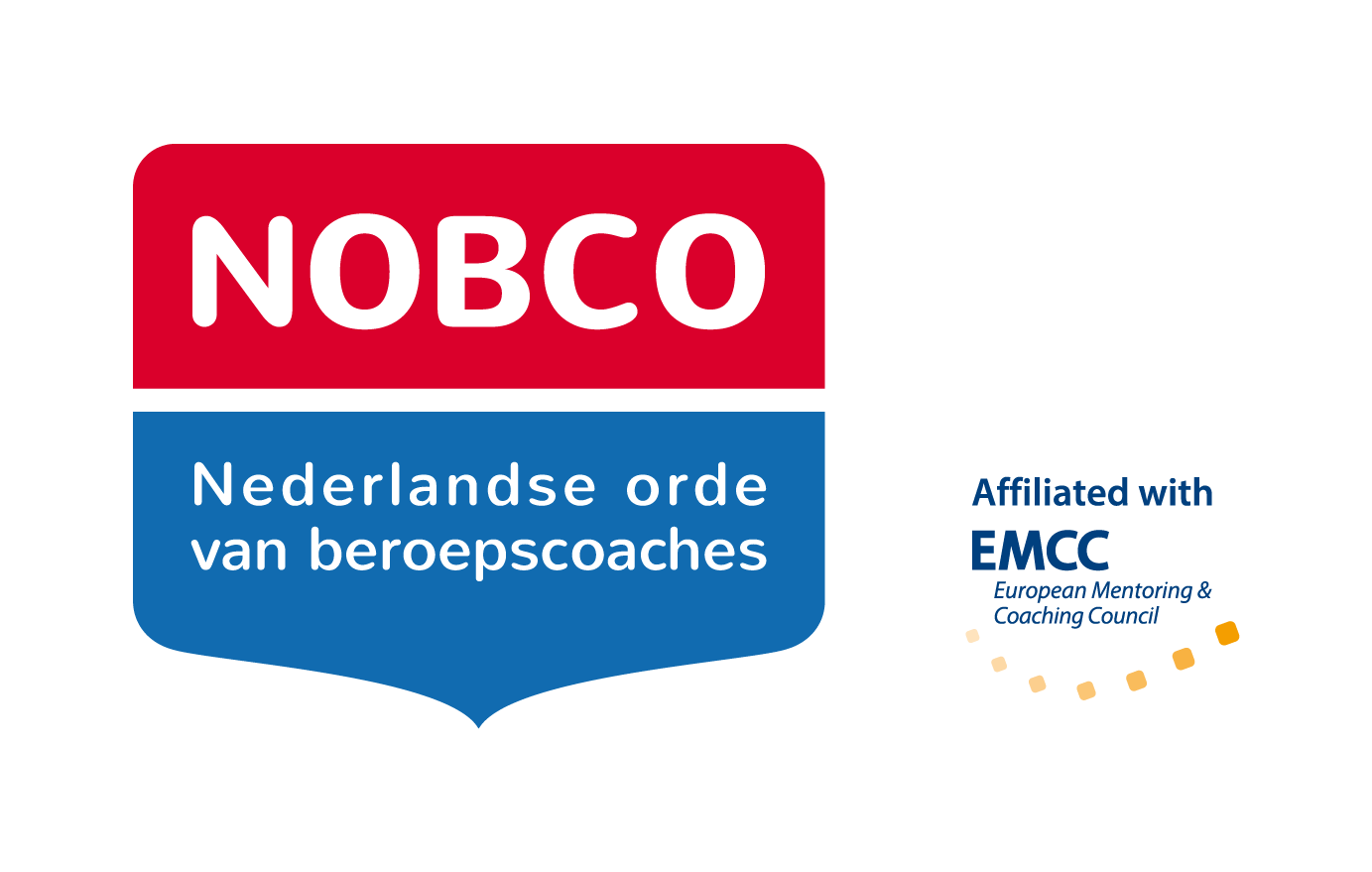 Nobco-logo met Nederlandse tekst, plus het