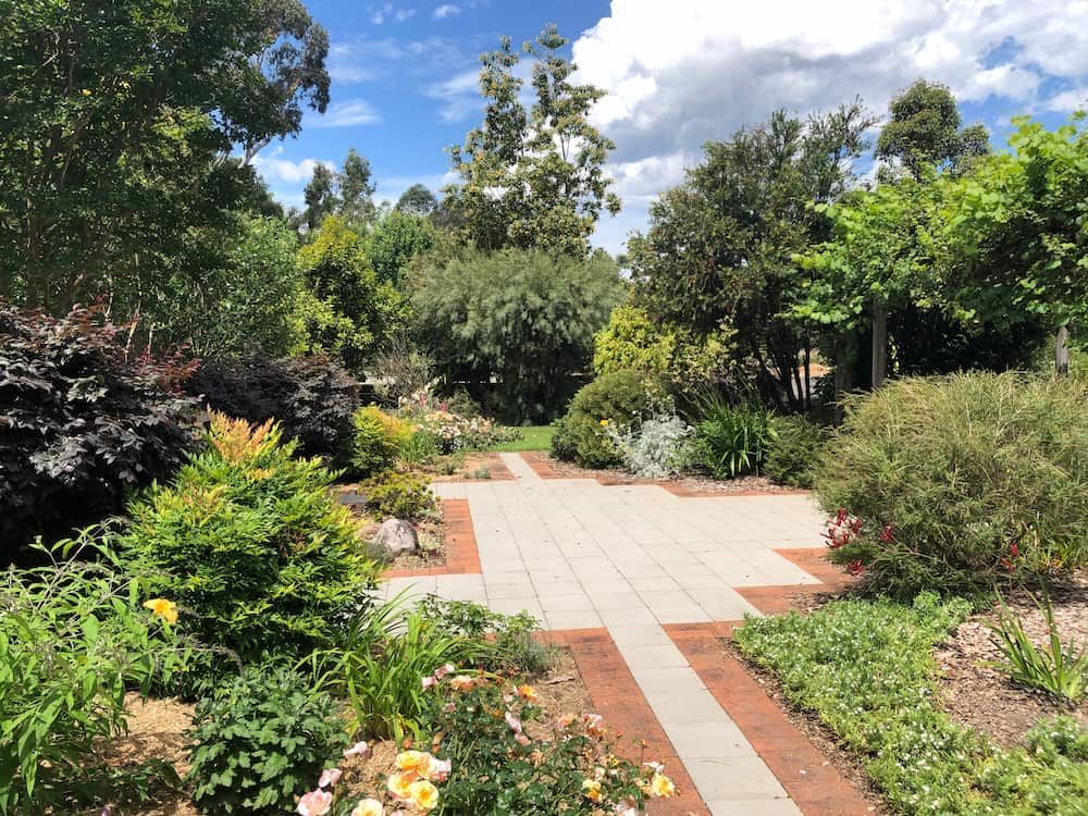 A Garden With Lots of Flowers and Trees on a Sunny Day — Peter Phillips Landscape Design in Bomaderry, NSW