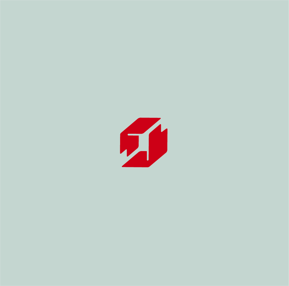 A red cube with the letter t on it is on a white background.