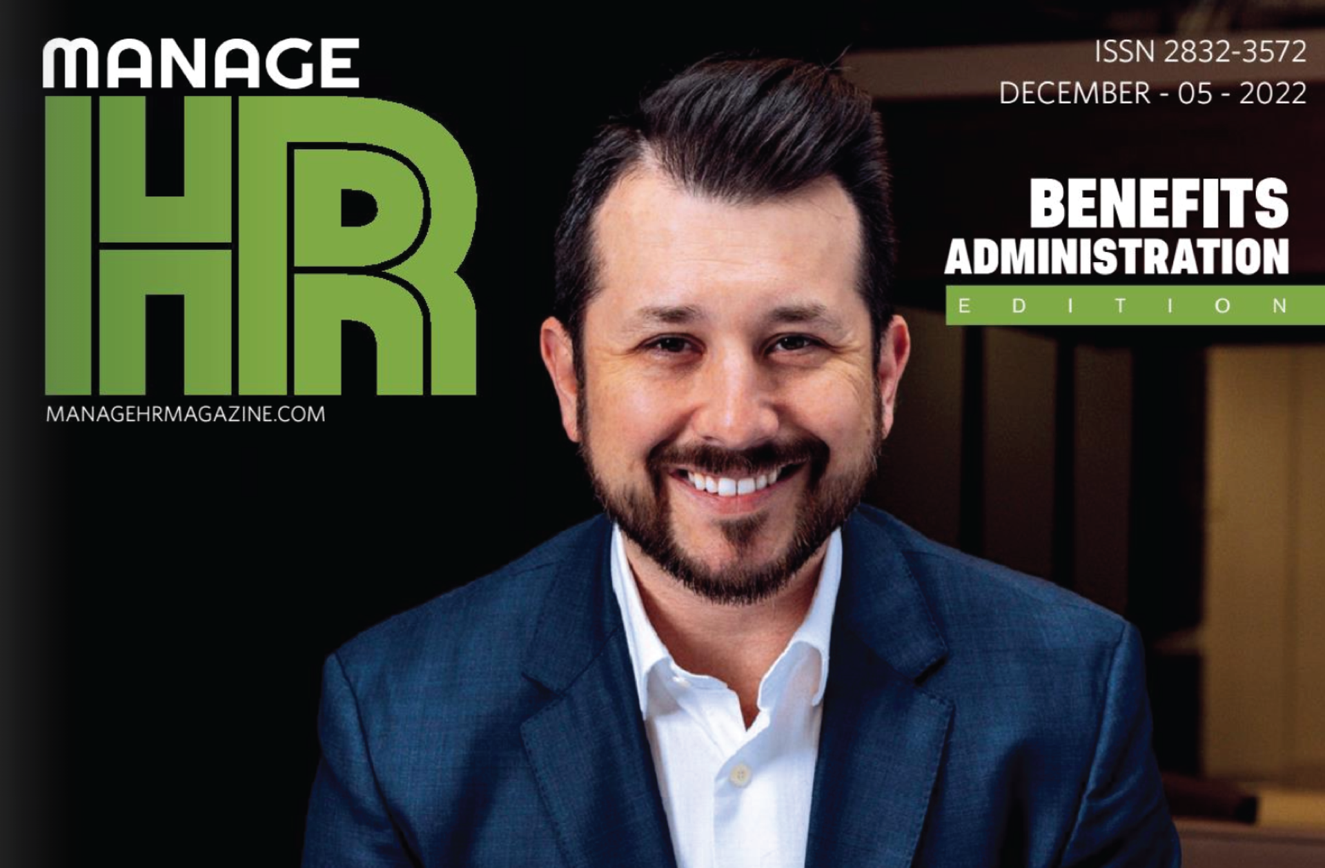 A man in a suit is on the cover of a magazine