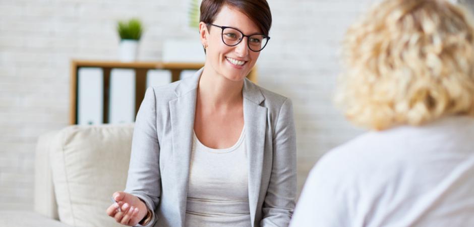 Picture of to woman talking