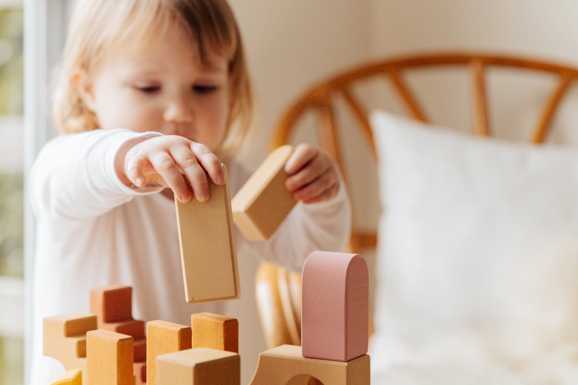 Little girl playing