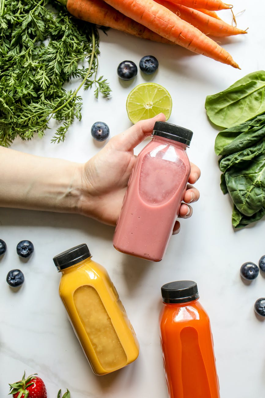 healthy food and driks