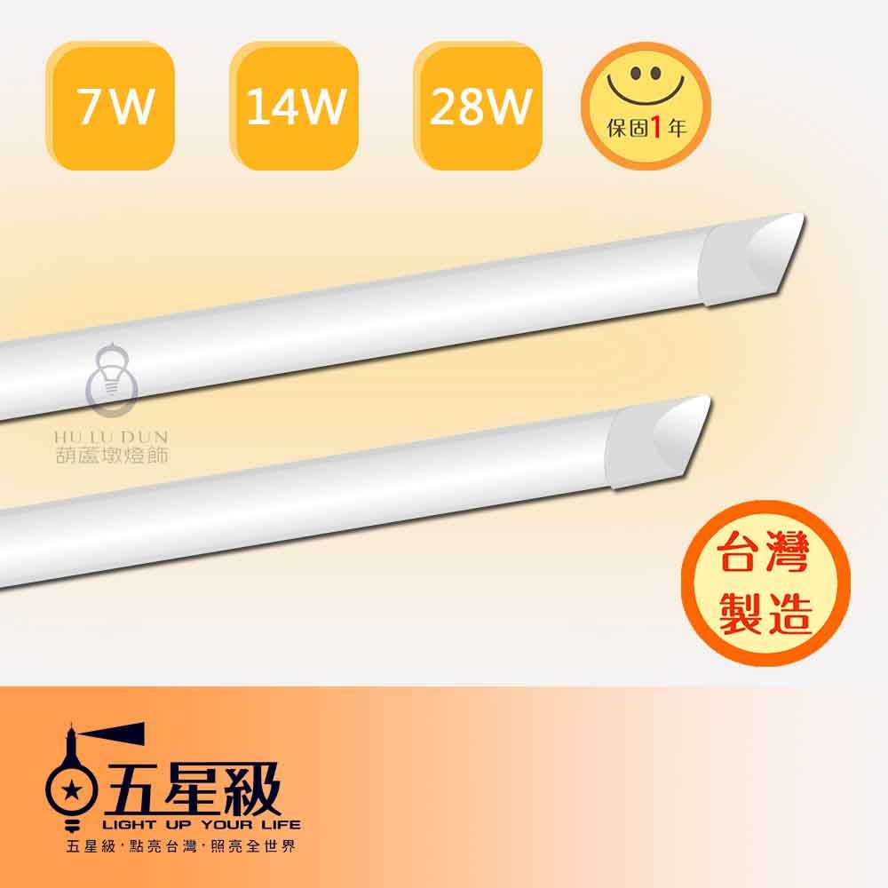 【五星級】台灣製造 LED超薄壁掛吸頂燈 三色溫 4呎 28W