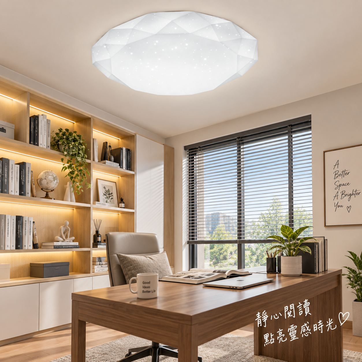 【亮博士】LED 28W 亮麗星鑽 可撥式 三色溫 吸頂燈