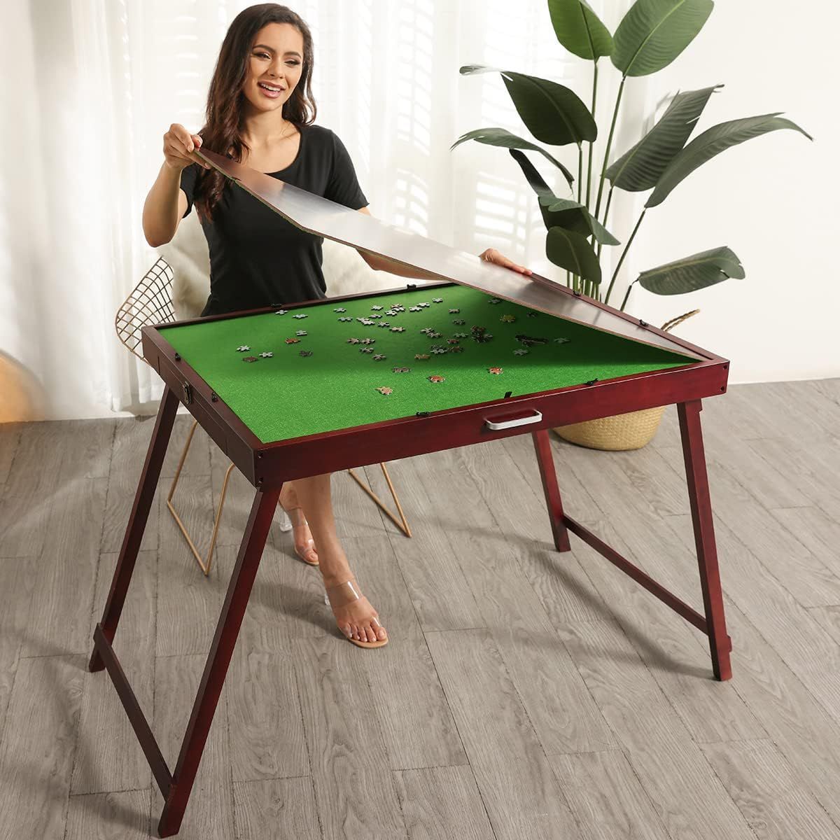 Wooden Jigsaw Puzzle Folding Table