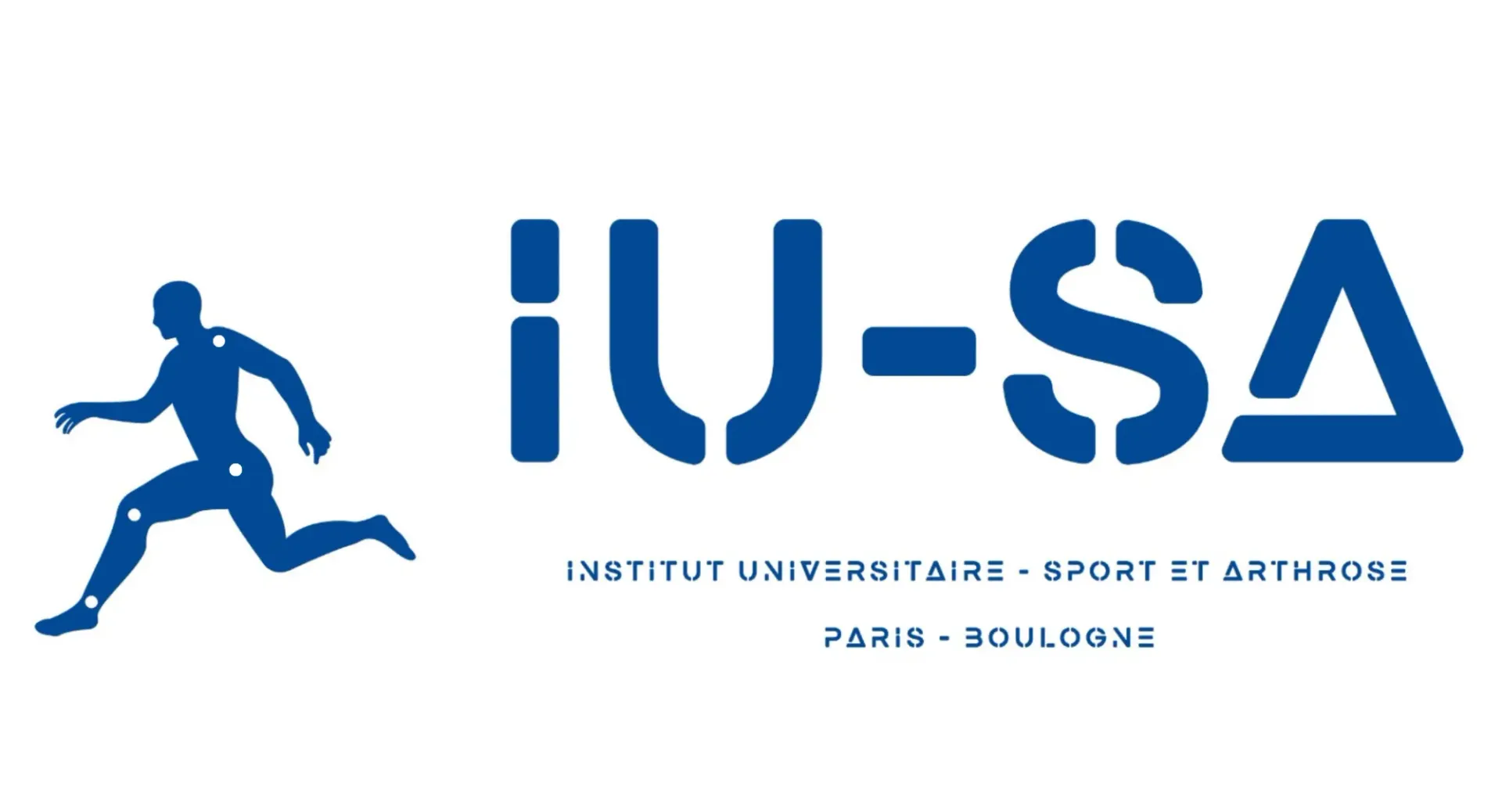 Un logo bleu et blanc pour IU-SA