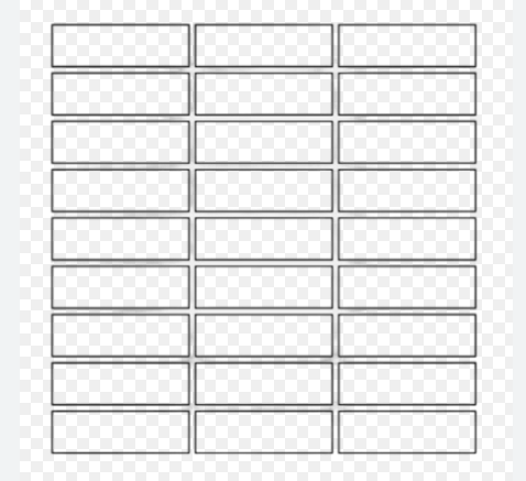 A row of rectangles on a white background.