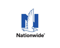 Nationwide logo with blue eagle over a blue N and black wordmark
