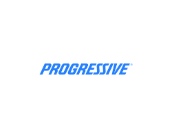 Progressive logo in blue italic text on a white background