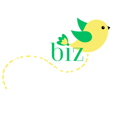 Bird icon with The Biz Journey logo