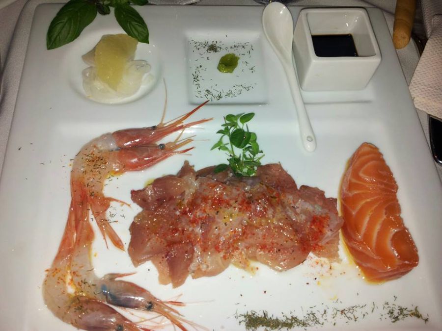 Portata di pesce fresco