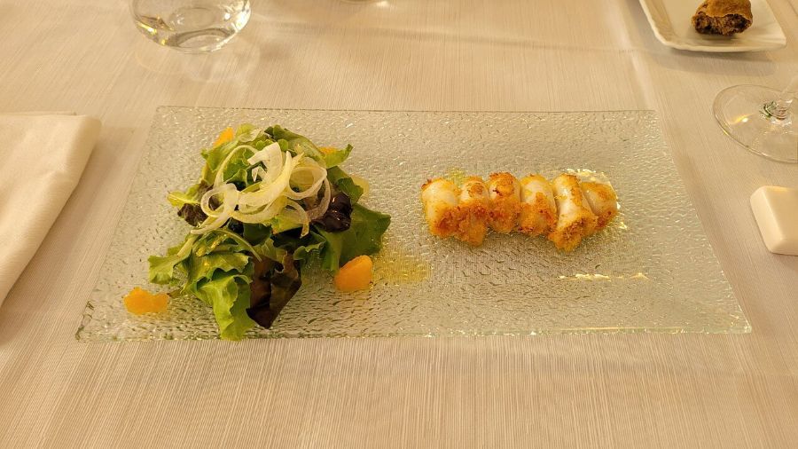 portata di cucina sperimentale e raffinata a base di prodotti siciliani