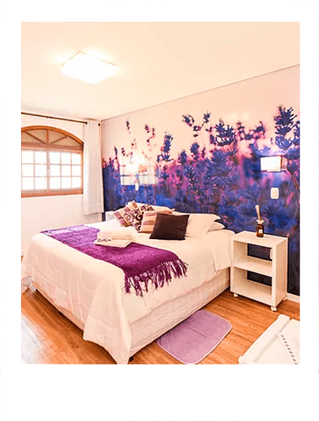 imagem de um quarto da pousada la lavande