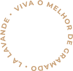 Um círculo com as palavras viva o melhor escritas dentro dele.