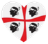 cuore con bandiera sarda