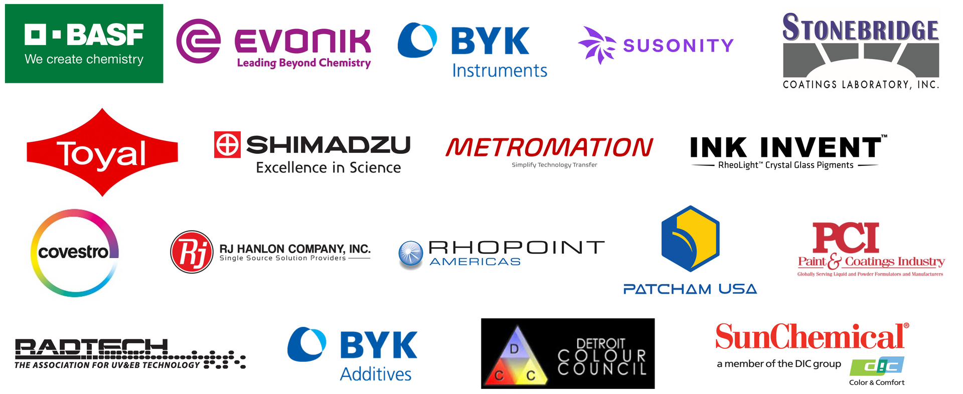 FOCUS exhibitor logos