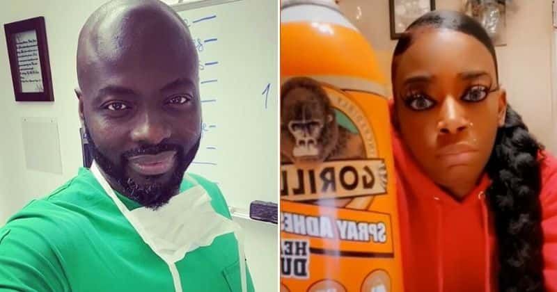Tessica Brown, the gorilla glue girl who Dr. Obeng helped release her hair