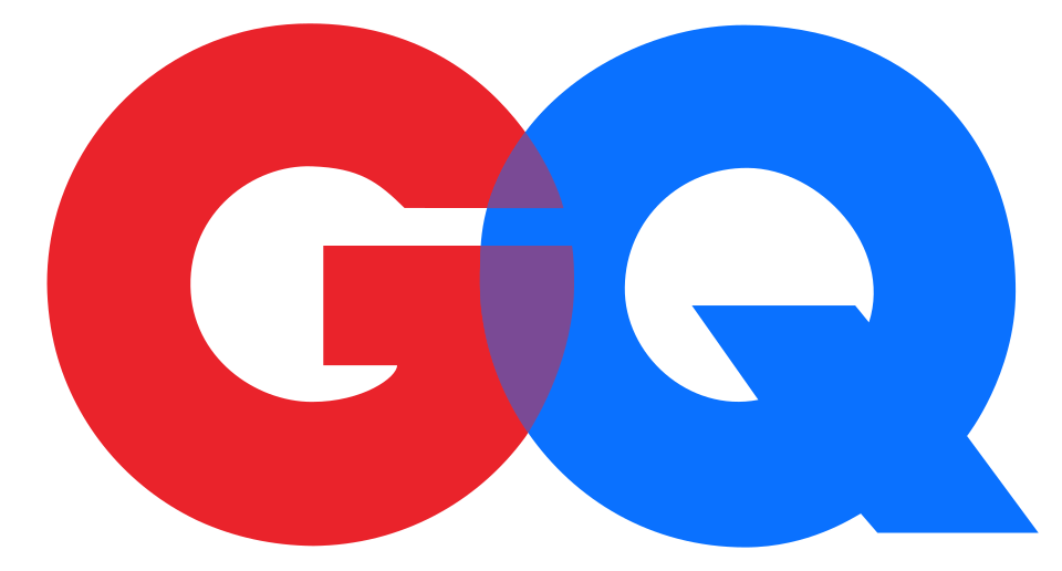GQ logo: overlapping red 