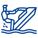 Man on jet ski icon