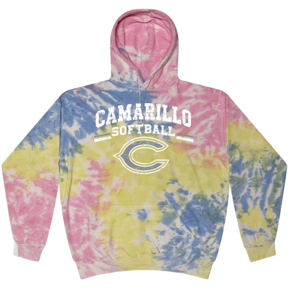 Tie-dye hoodie with 