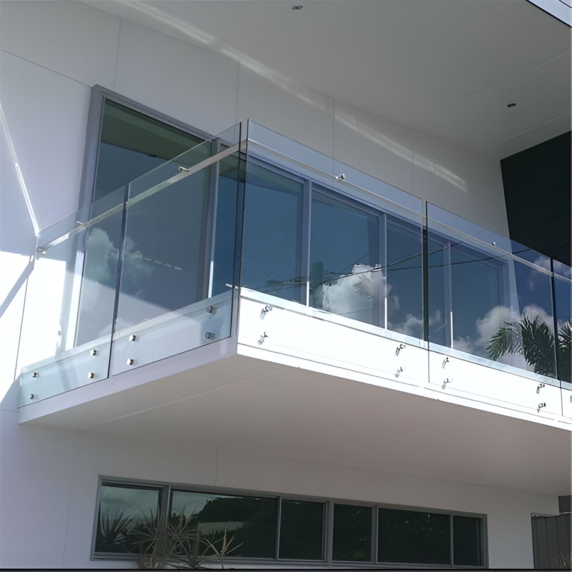 Minimalist Glass Railing, Standoff Mounted — Top Shelf Glass Pool Fencing & Balustrading in Merrimac, QLD