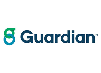 Guardian logo in blue and green on a white background