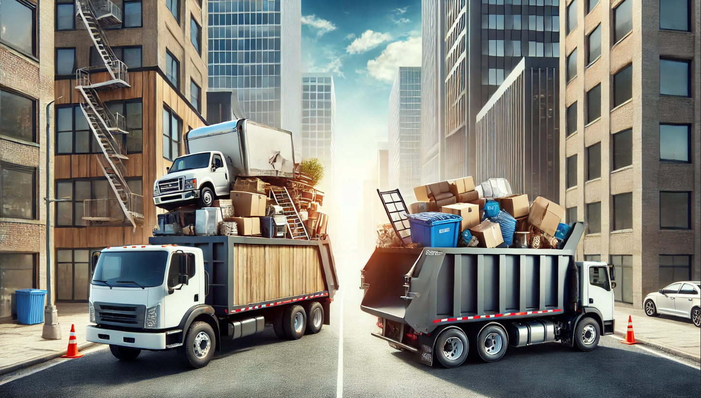 Dumpster Rental vs. Junk Removal header image
