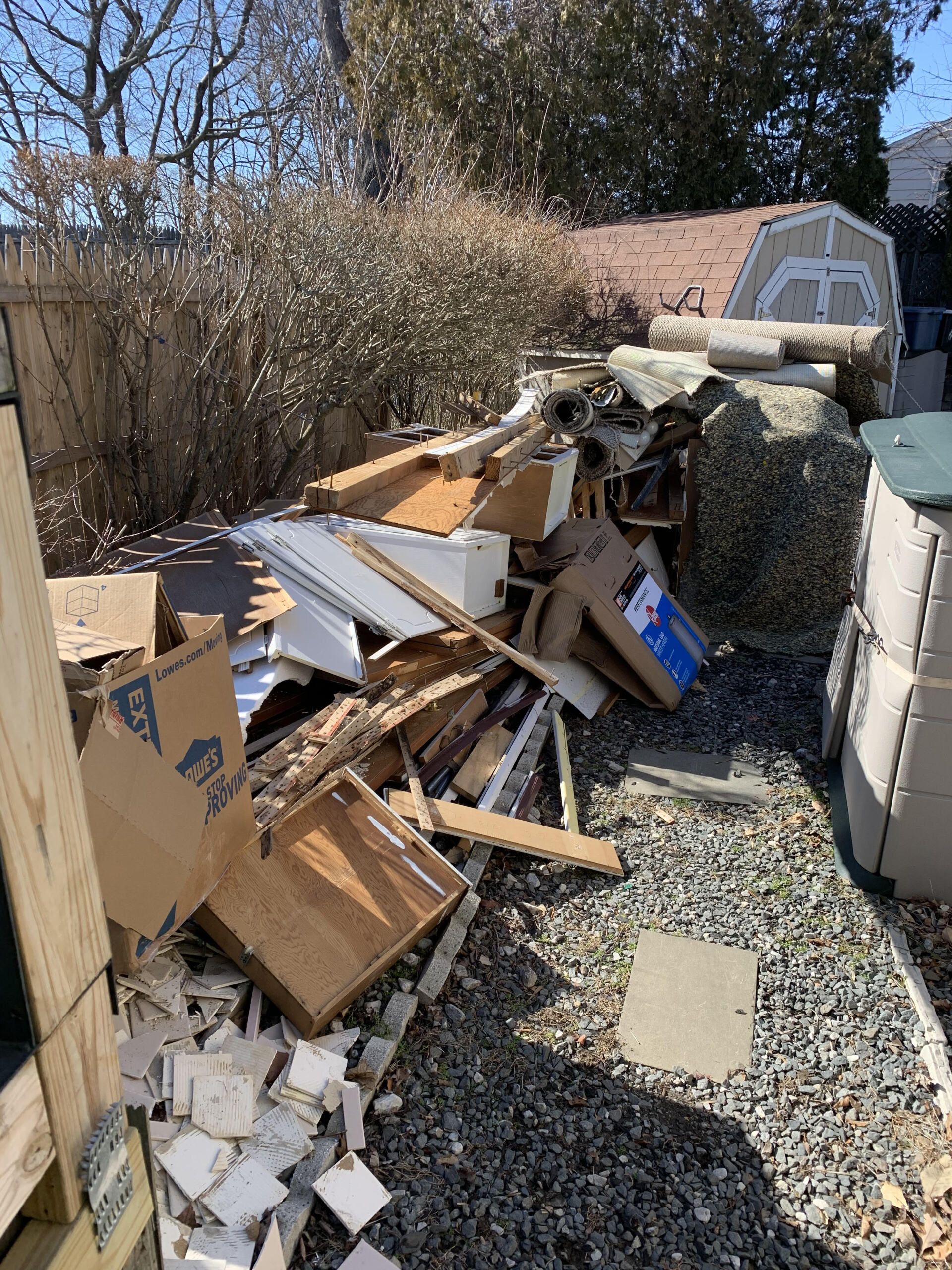Construction debris removal Cranston, RI