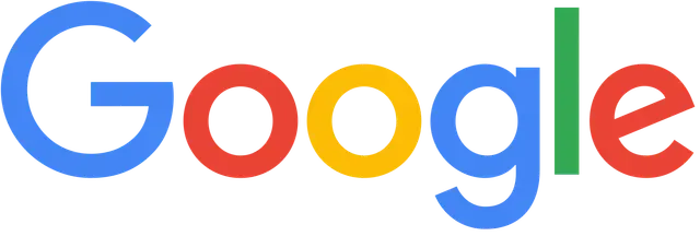 Logotipo de Google en letras azules, rojas, amarillas, azules, verdes y rojas sobre un fondo blanco.