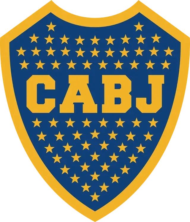 Logotipo del escudo de CABJ en azul y dorado con estrellas y letras en negrita