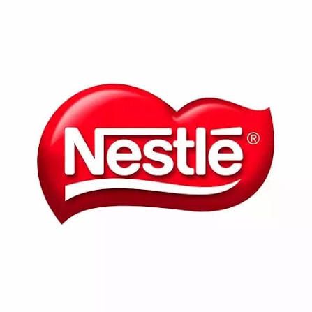 Logotipo rojo de Nestlé sobre fondo transparente