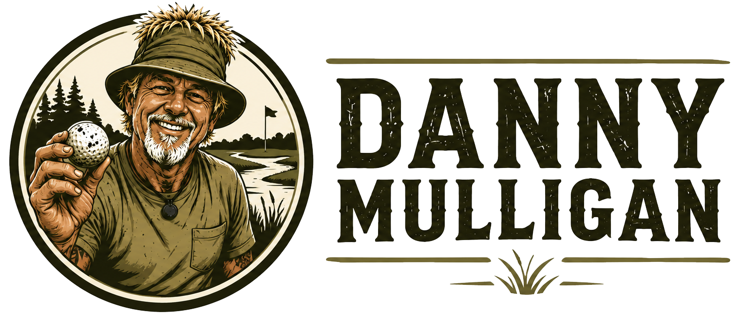 Logo with a smiling farmer illustration and the text “DANNY MULLIGAN”