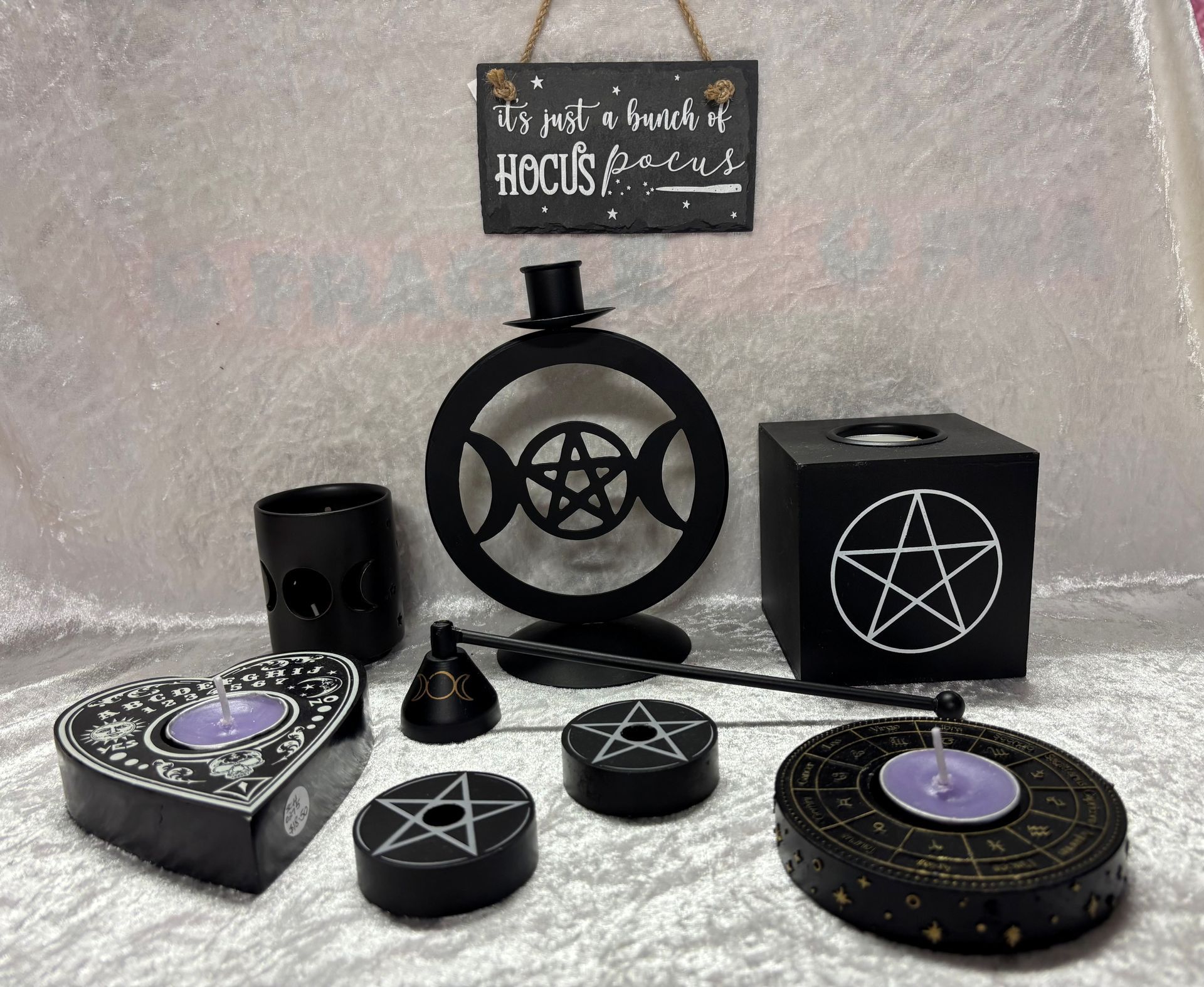 A Piece of Wood with Various Chakra Symbols — Crystal Cauldron in South Mackay, QLD