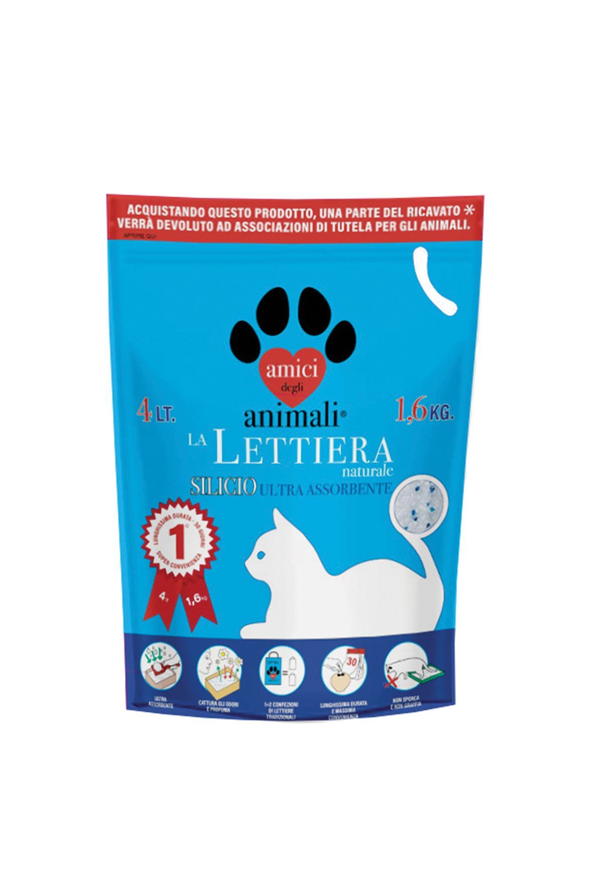 Lettiera in silicio