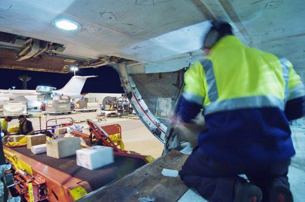 cargo goods being delivered