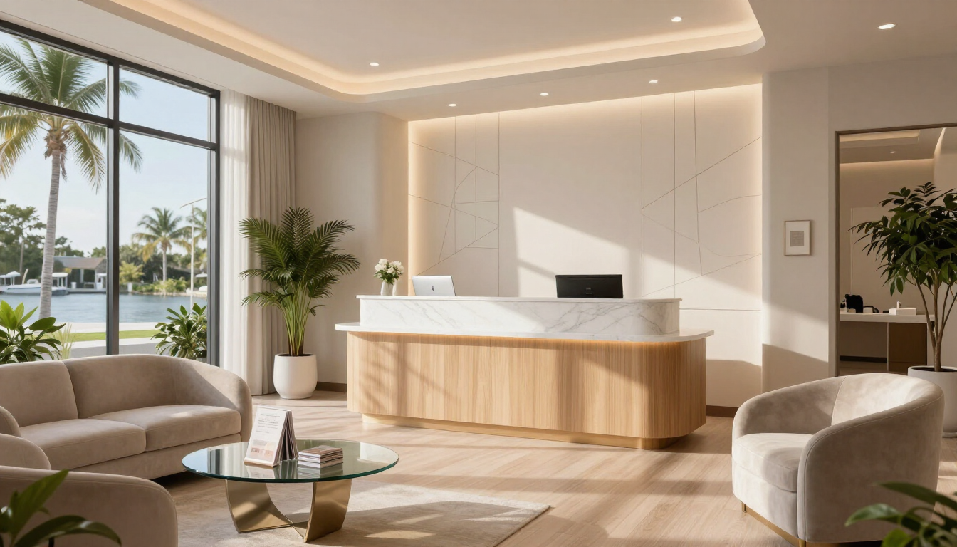 Professional med spa consultation room with modern technology and a serene atmosphere.